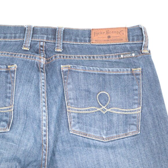 Lucky Brand Sofia Boot Women's Custom Jeans Cute Bow Size 12/31 Long - Picture 9 of 10